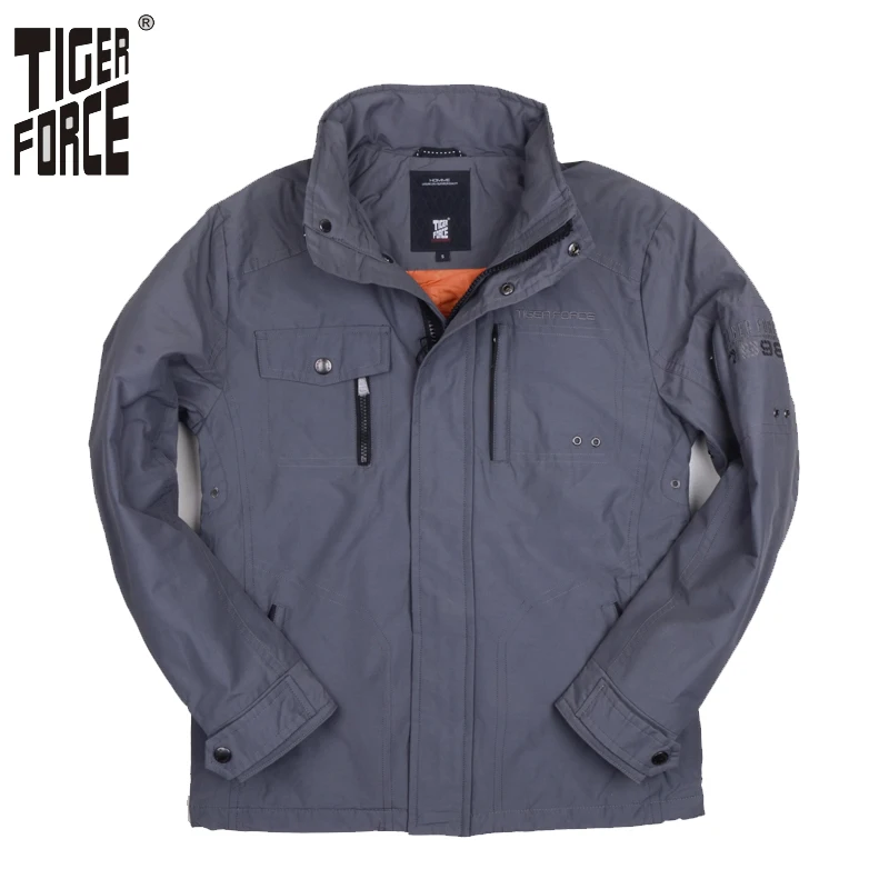 TIGER FORCE 2018 Новая Коллекция Куртка Мужская Синтепоновая Тонкое Синтепон Пальто