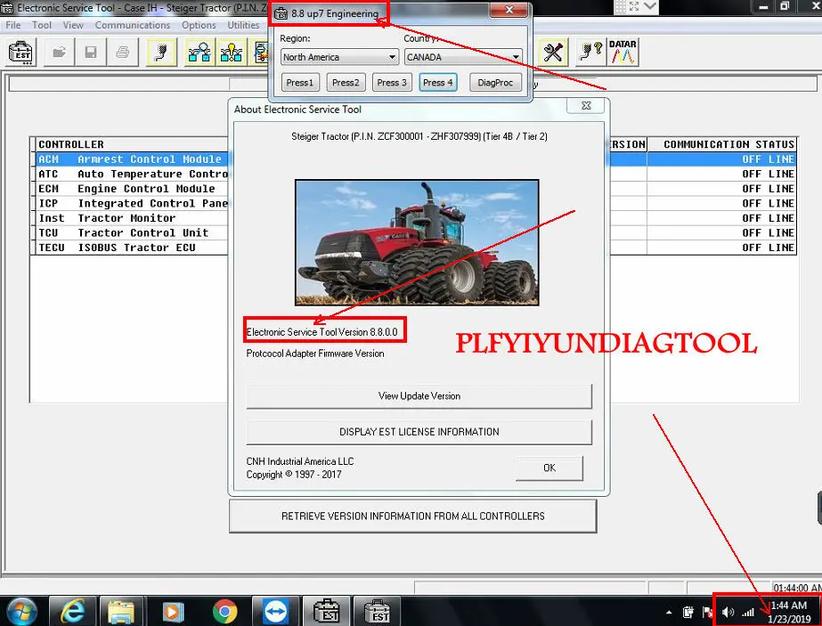 New Holland Electronic Service Tools (CNH EST 8.8 Dealer