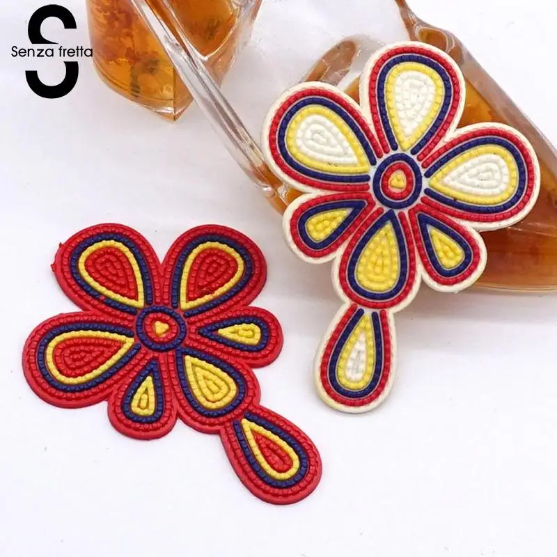 

Senza Fretta 1PC Shoe Accessories Decoration Flower Shaped Red Yellow Shoes Charms Women/Girls Summer Slippers/Flat Shoe Clips