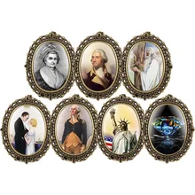 Винтажные овальные карманные часы для подростка бронзовые часы для мужчин Уникальный Джордж Вашингтон часы кварцевые с наклейками для мальчика