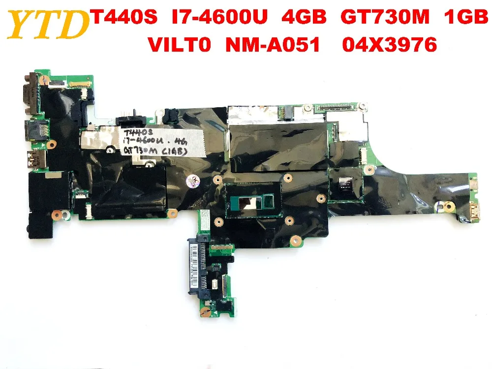  Original for Lenovo T440S laptop motherboard T440S I7-4600U 4GB GT730M 1GB VILT0 NM-A051 04X3976 te