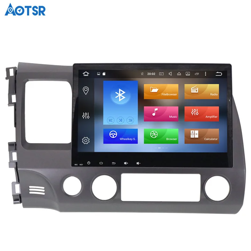 Clearance Aotsr Android 8.1 GPS navigation Car DVD Player For Honda Civic 2007-2011 multimedia 2 din radio recorder 4GB+32GB 2GB+16GB 8