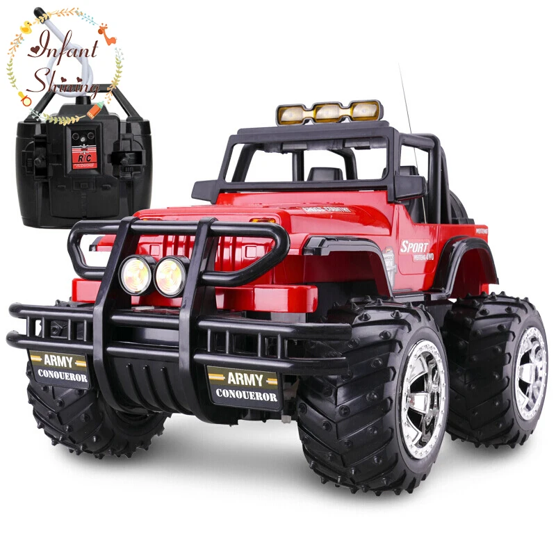 

Infant Shining Remote Control Car Children's Remote Control Off-road Vehicles Charging Four-wheel Remote Control Car Toy