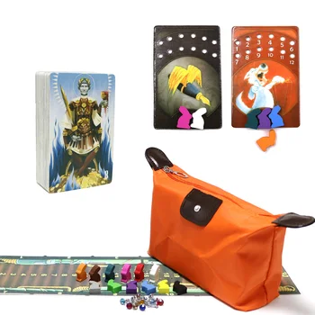 

2020 obscure Dixit cards game deck 8 wooden bunny Russian and English rules board game for family party kids fun