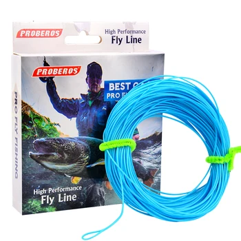 

1pc PRO BEROS 100FT Weight Forward Floating Fly Fishing Line WF-2F/3F/4F/5F/6F/7F/8F Fly Line Moss Green/Orange/FluoYellow Color