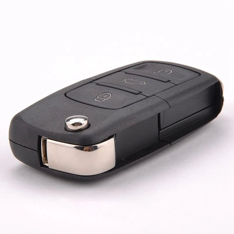 

3 button New Car Flip Key Shell Case Fob For Volkswagen Vw Jetta Golf Passat Beetle Polo Bora