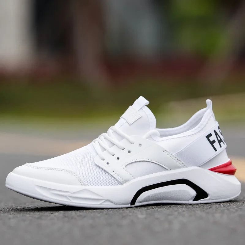 men's casual breathable flyknit sneakers