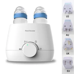 Real Bubee Baby Feeding Double Bottle Warmer Food Warm Universal Sterilizer Milk Electric Constant Disinfection Insulation