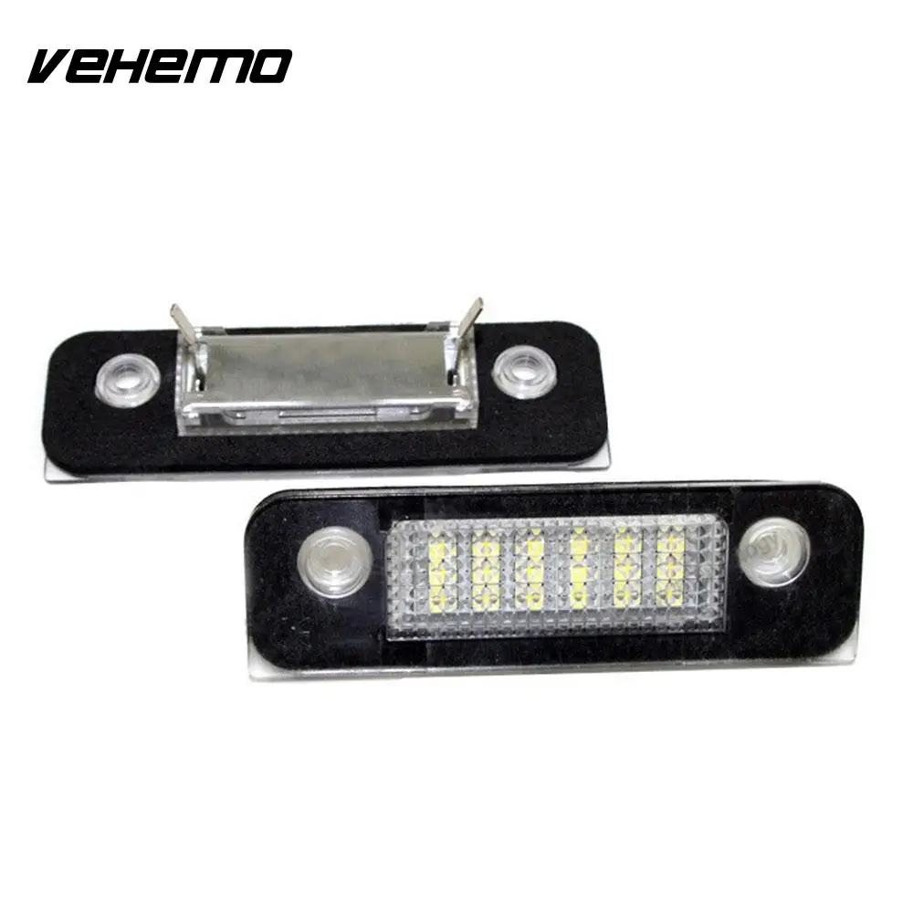 

Vehemo 2PCS Automobile License Plate Light Rear Lamp Number Plate Light Super Bright LED License Plate Light Replacement