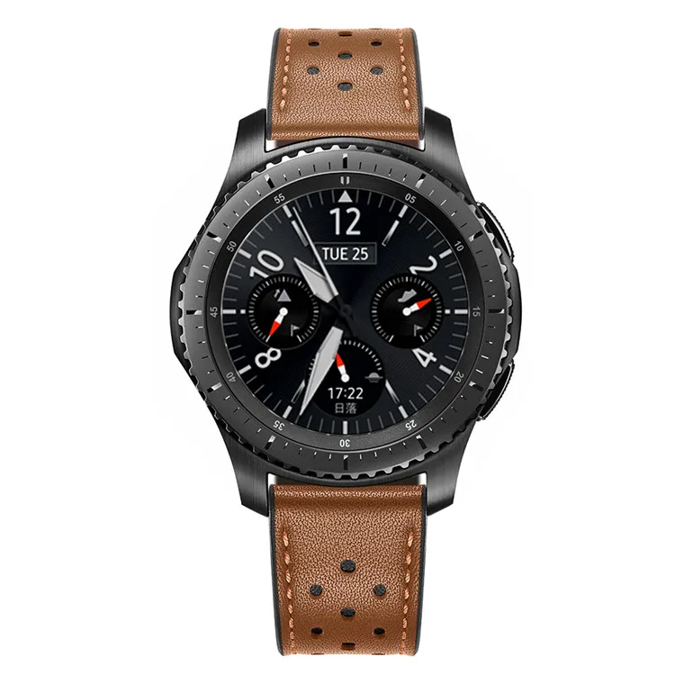 Galaxy watch 46 мм для samsung gear S3 Frontier/классические huawei watch gt Amazfit Bip ремешок 22 мм кожаный браслет