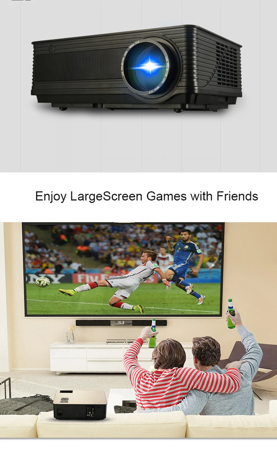 SmartIdea светодиодный 5000 люмен Full HD 3D кинопроектор домашний кинотеатр проектор видеоигры проектор Android 6,0 wifi Bluetooth опция