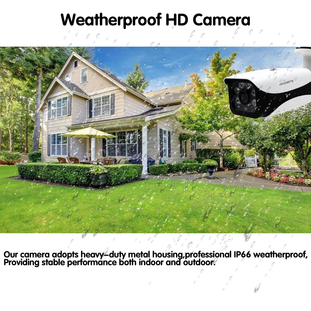 HKIXDISTE 8CH CCTV камера системы HD 5MP цилиндрическая POE IP камера водостойкий открытый ночное видение товары теле и видеонаблюдения Комплект HDMI VGA
