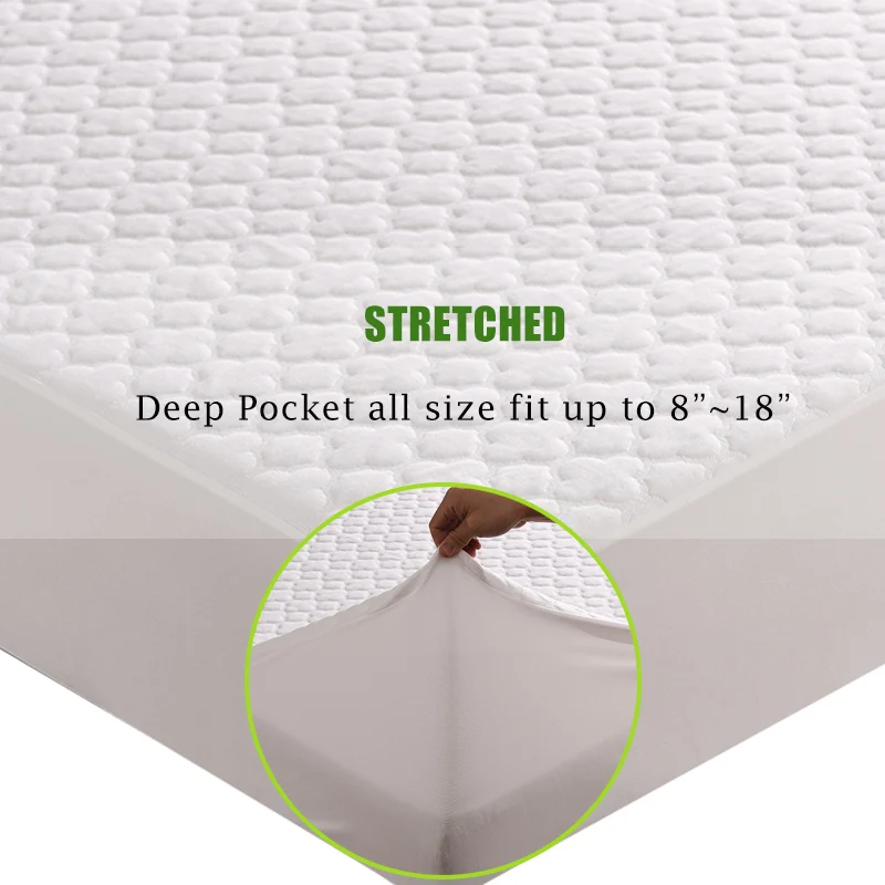  LFH Jacquard Cloudy Mattress Topper Bed Mattress Cover Colchao Waterproof Breathable Mattress Pad F