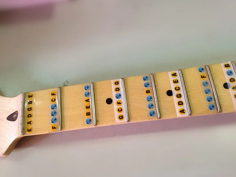 24 guitar scales stickers have sticker self study guitar beginners