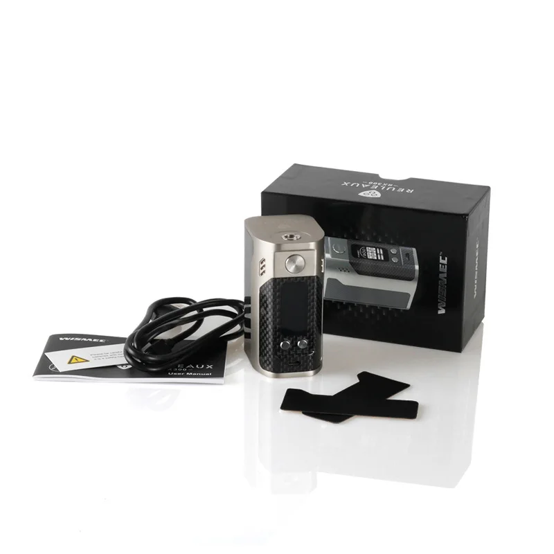 Оригинальный WISMEC рел RX300 TC коробка мод углеродного волокна использовать 18650