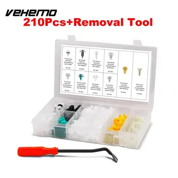 

Vehemo with Screwdriver Automobile Fastener Door Panel Molding Clip Universal Retainer Vehicle Rivet