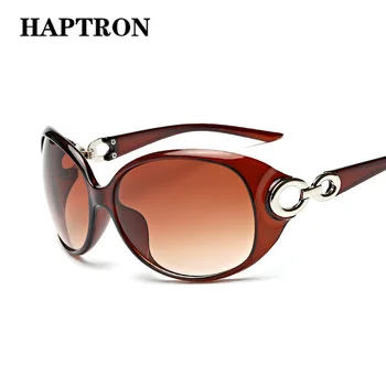 

HAPTRON Luxury Round Sunglasses Women Fashion Brand Vintage shades oversized Oval Sun glasses UV400 oculos de sol feminino