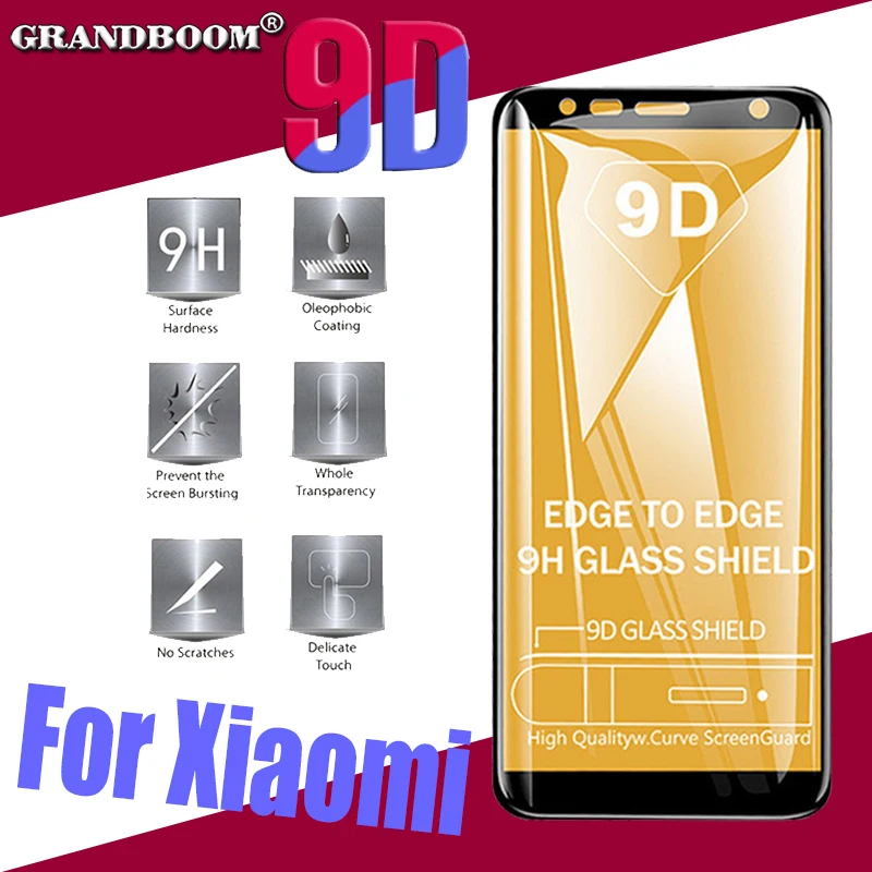 

10pcs 9D Full Cover Protective Tempered Glass For Xiaomi Redmi Note 6 Pro 5 Pro Note 5A 4X Prime Note 4 Screen Protector Flim