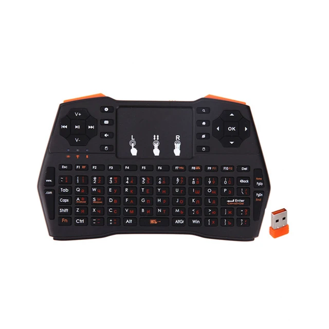 Cheap Russian Wireless Keyboard i8 Plus Mini Teclado Sem Fio Gaming Klavye w/ Air Mouse Touchpad for Smart TV PC for Xbox 360 for PS3