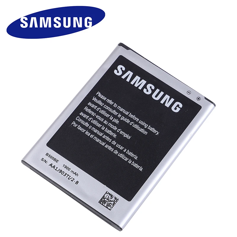 Samsung сменный аккумулятор B500BE для samsung GALAXY S4 Mini I9190 I9192 I9195 I9198 настоящий аккумулятор для телефона 1900 мАч