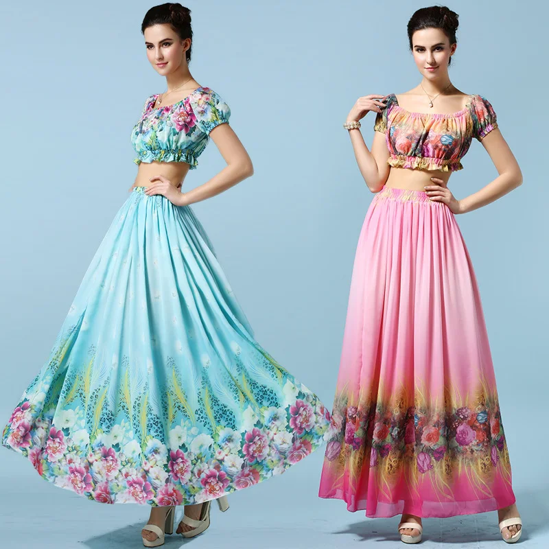 two piece luau outfit