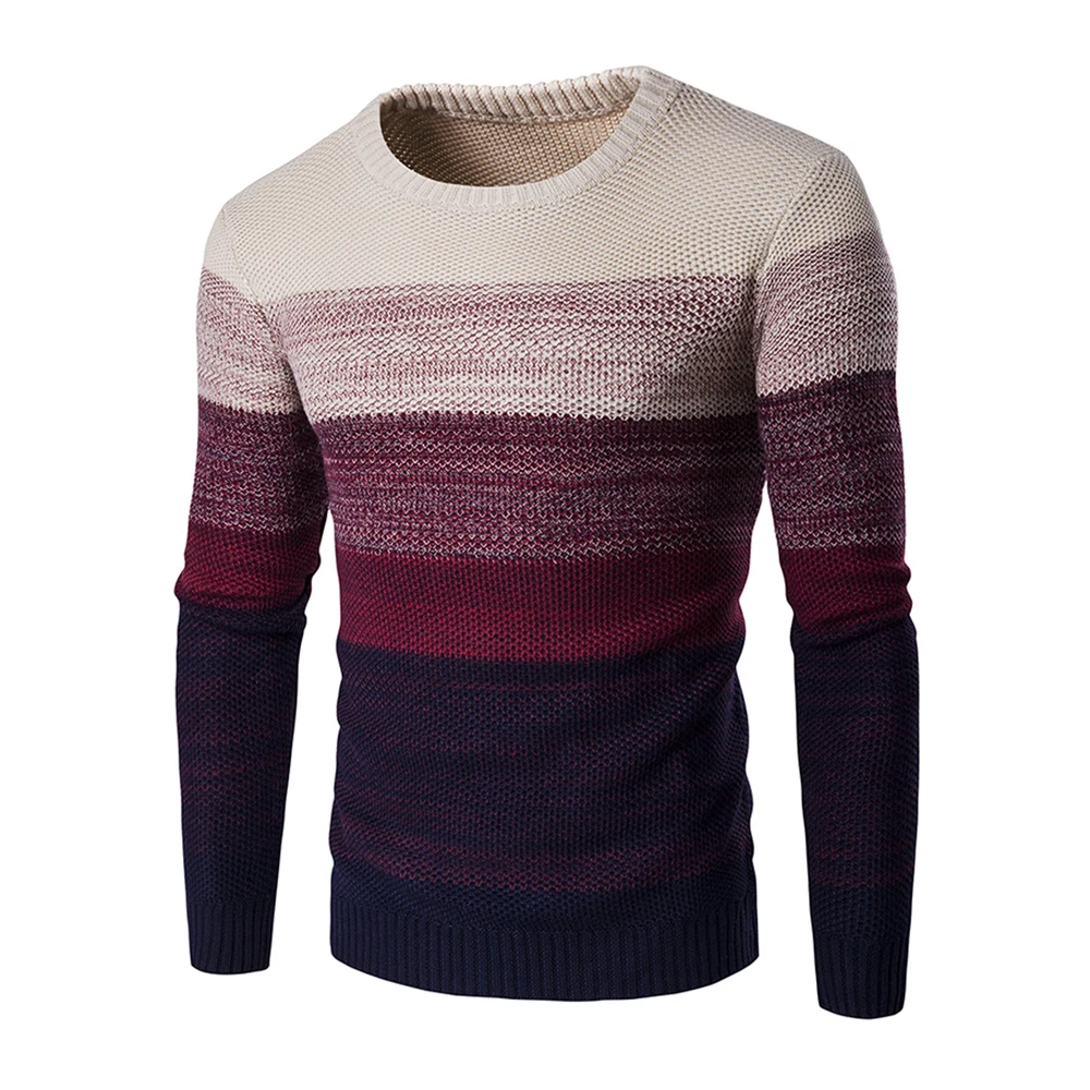 Sweater Men Autumn Winter Fashion Knitting Brand New O-Neck Casual Male Slim Fit Pullover Striped Design Knitwears Sweater Men Autumn Winter Fashion Knitting Brand New O-Neck Casual Male Slim Fit Pullover Striped Design Knitwears