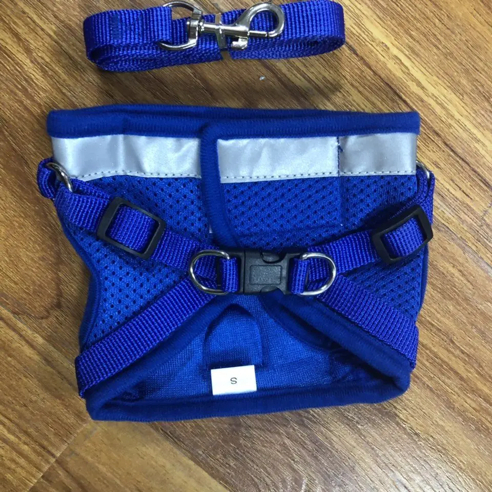 Cat Harness And Leash Set Adjustable Reflective Cat Harness Soft Padded Jacket Chihuahua Dog Harness Vest