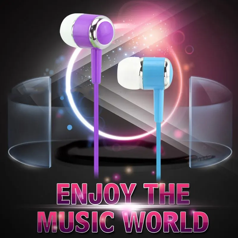 

Headphones Silicone Music Comfortable Earphone In-Ear Denoise In-Ear Straight Type Sport Ear Phone Headset