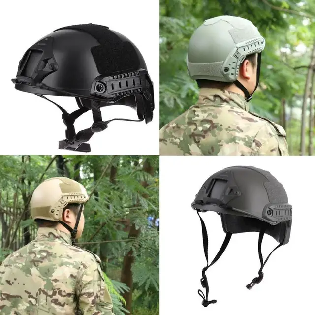 Protective Paintball Wargame Helmet Army Airsoft MH Tactical FAST Helmet with Protective Goggle Lightweight