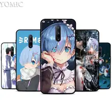 Anime Rem Re Zero Silicone Case for Oneplus 7 7Pro 5T 6 6T Black Soft Case for Oneplus 7 7 Pro TPU Phone Cover