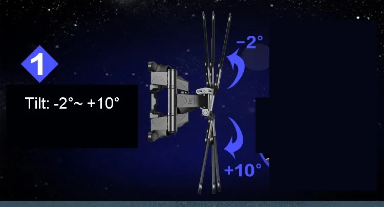 NORTHBAYOU NB P5 Full Motion 3" /40"/4" /50"/5" lcd светодиодный настенный кронштейн для телевизора 6 поворотных рычагов Макс. VESA 400x400 мм Кронштейн для ТВ