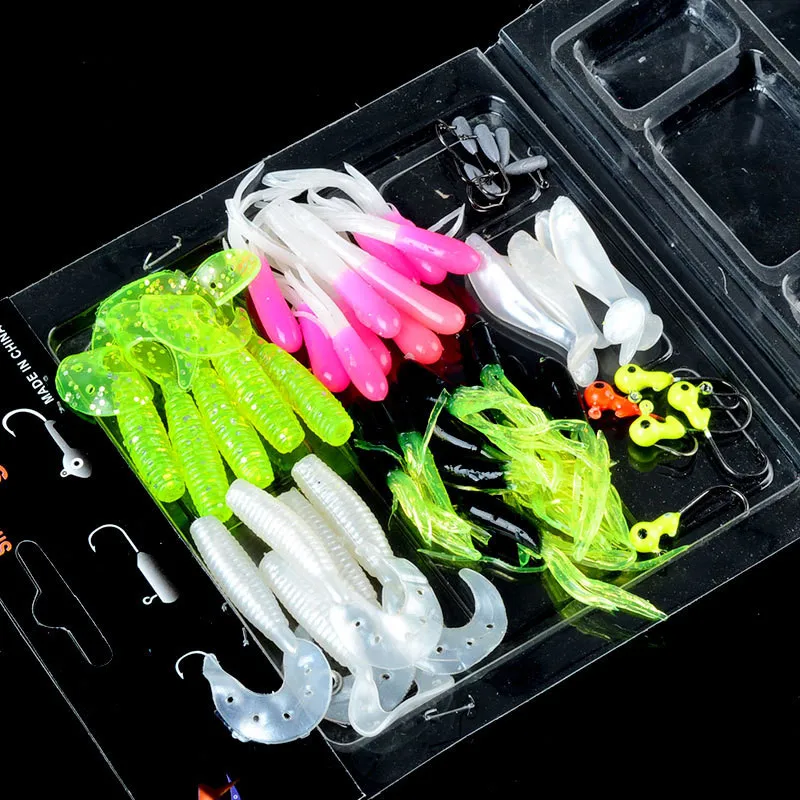 Fishing Lures Crank Baits Hooks Minnow Soft Durable Tackle Package 35 +10 Kit Outdoor Camping#232929 | Спорт и развлечения