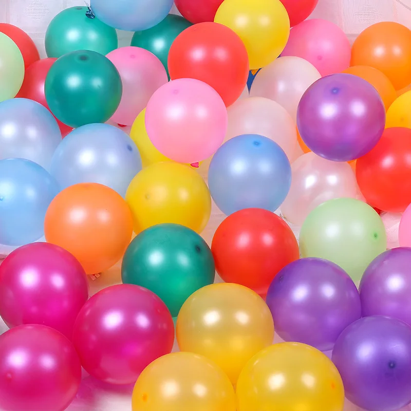 12 шт. шары на день рождения, украшения, 10 дюймов, 1,2 г, латексные гелиевые шары, жемчужные вечерние шары, вечерние шары, детские игрушки, шарики для свадьбы - Цвет: Mix Random
