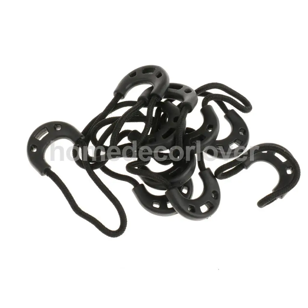 

10pcs Zipper Pulls Cord Rope Ends Lock Zip Slider Replacement Repair Kit For Clothing/Bags/Jacket/Sportswear 65mm