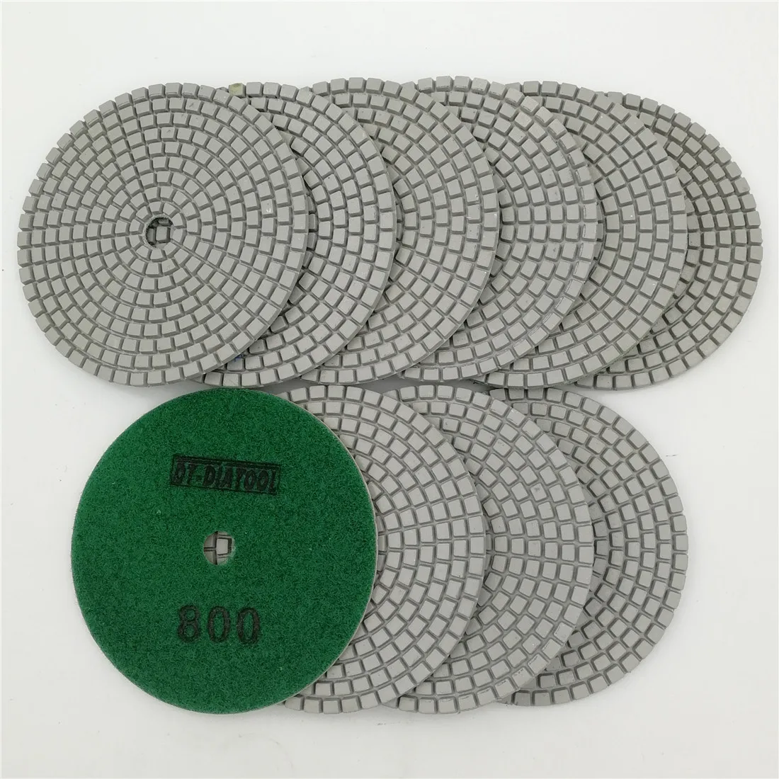 DT DIATOOL 10pcs 4" Diamond Resin Bond Sanding Discs 800 Terrazzo