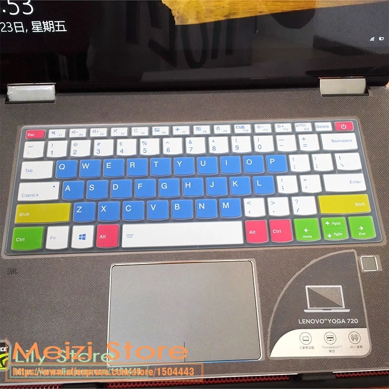 15 дюймов Тетрадь клавиатура кожного покрова протектор для lenovo Йога 730 15 15,6 ''2-в-1 для ноутбука - Цвет: candyblue
