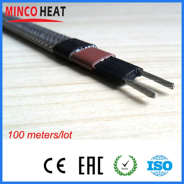 

Pipe and tube Self-regulating heated heater cable with explosion proof
