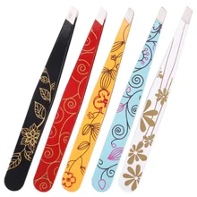 Практичный профессионал для женщин пинцет для бровей красота волос скошенный нержавеющая сталь пинцет для волос снятие макияжа ручной инструмент