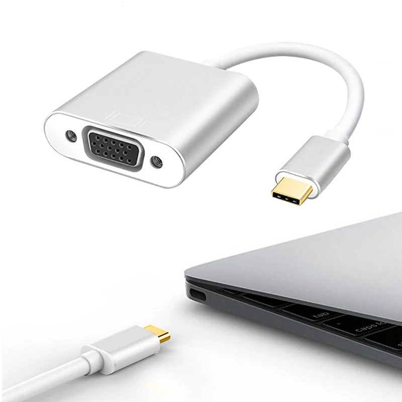 Переходник VGA Type C мама USB папа для Huawei Mate 10 Macbook компьютера кабель удлинитель