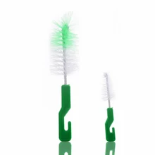 2 шт. Детские щетки для бутылочек, щетка для бутылочек, щетка для бутылочек, соска для кормления, нейлоновая щетина, пластиковая щетка с прямым хвостовиком, набор кистей для чистки