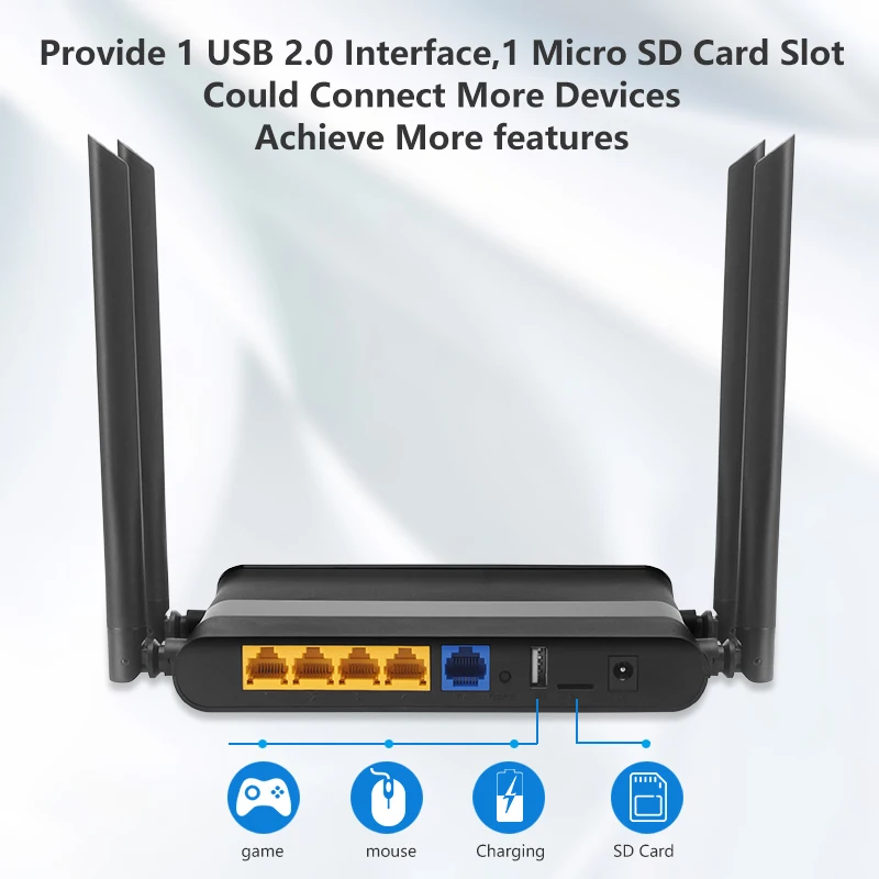 Cioswi FCC CE профессиональный беспроводной гигабит Wi-Fi маршрутизатор 1200 Мбит/с точка доступа стабильная сильная Wi-Fi антенна с высоким коэффициентом усиления широкий охват