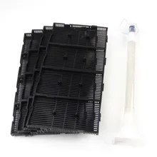 Практичный 16 шт черный пластиковый фильтр для аквариума+ воздушный шланг+ трубка