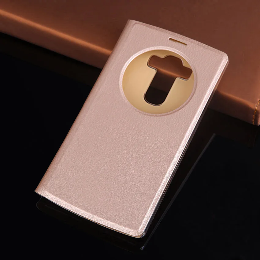 

Flip Cover Leather Case For LG G4s G 4 S G4 Beat G4Beat H731 H735 H736 Phone Cases Quick Smart Circle View Auto Sleep Holster