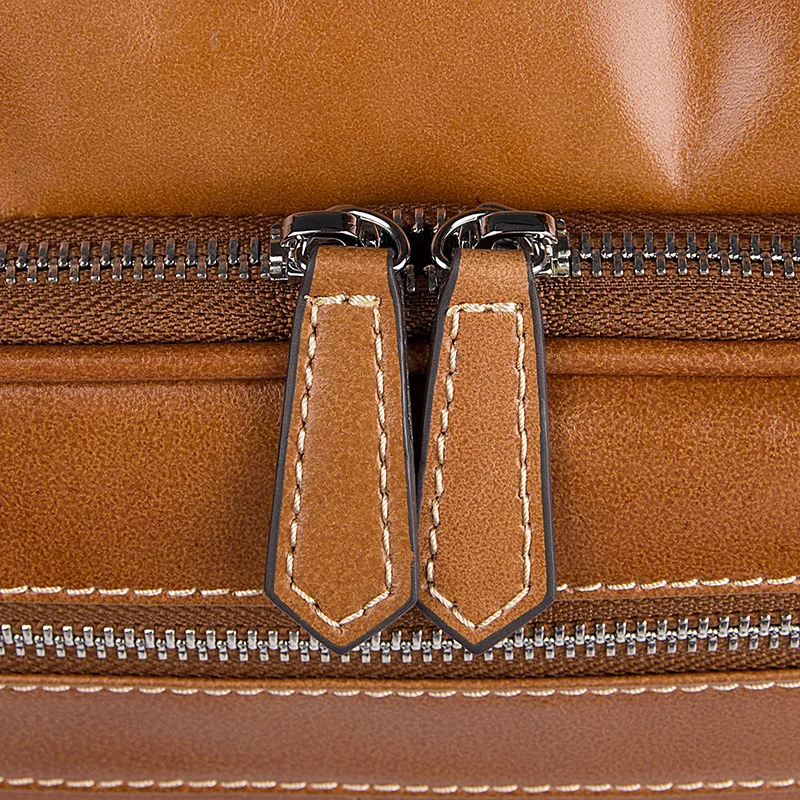 Nesitu большой из натуральной кожи коричневого цвета 14 ''15,6" Ноутбук Для мужчин Портфели портфель мужской Бизнес путешествия плечо сумка M7380