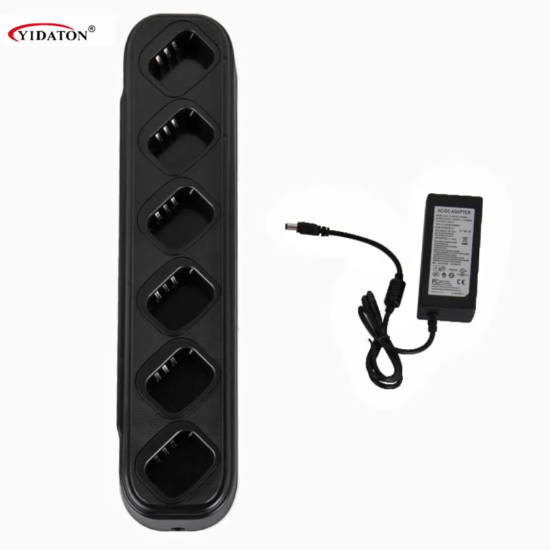 

Single row of six universal fast charger for Retevis RT-5R Baofeng UV-5R portable cb walkie talkie radio