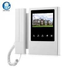 OBO 4,3 дюймов цветной экран видео домофон система видеодомофона дверной звонок монитор для дома/квартиры Макс 100 метров