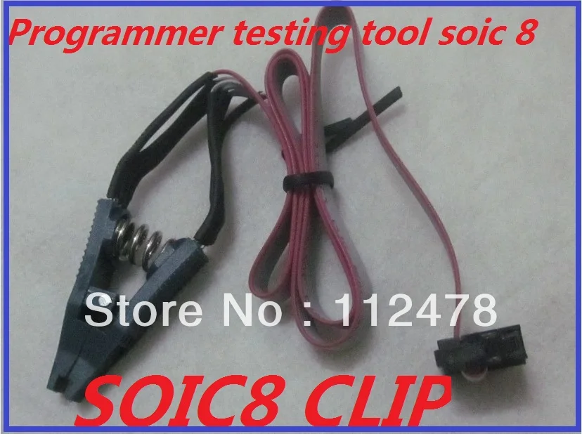 10 шт./лот программист тестирование EEprom зажим SOIC8 SOP8 Pomona SOIC SOP 8 контактный с кабелем