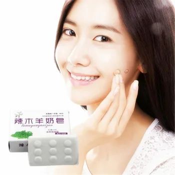 

Gentle Goats' milk handmade soap Treatment skin care natural Skin whitening soap blackhead remover acne treatment oil control