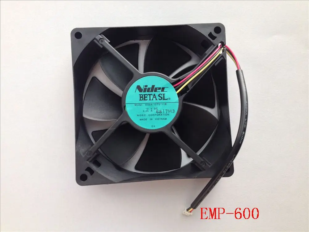 Новый оригинальный Nidec D09A-12TU DC12V 0.25A для EMP-600/EMP-6000/6010/6100/6110 проектор Вентилятор