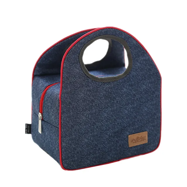 Denim Leisure Lunch Bags Women S Men Kid School Picnichandbag Denim Leisure Lunch Bags Women S Men Kid School Picnichandbag Insulated Pack Drink Food Thermal Box Accessories